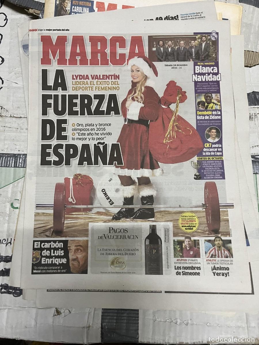 Sports collectibles: MARCA (24-12-2016) LYDIA VALENTIN REAL MADRID CRISTIANO RONALDO CR7 DEMBELE