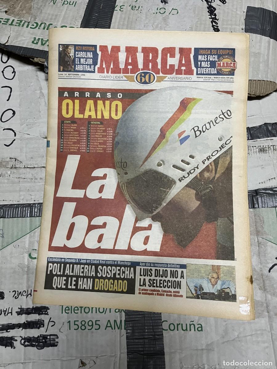 Coleccionismo deportivo: MARCA (14-9-1998) ABRAHAM OLANO CICLISMO BANESTO LUIS ARAGONES NO A LA SELECCION ESPA&Ntilde;A