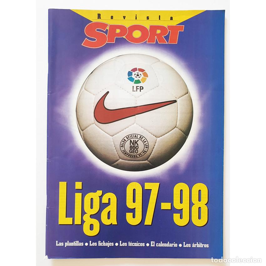 Coleccionismo deportivo: GU&Iacute;A LIGA 97-98 Diario SPORT Suplemento - RIVALDO VAN GAAL Especial Calendario y Plantillas