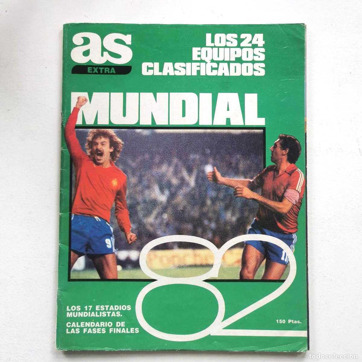 Coleccionismo deportivo: AS Extra Mundial 82 Los 24 equipos clasificados Espa&ntilde;a 1982 f&uacute;tbol