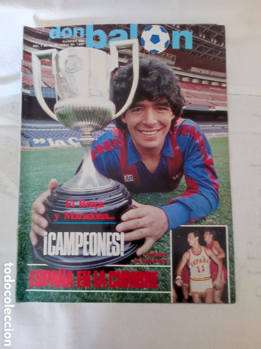 Coleccionismo deportivo: DON BALON N&deg; 400 - MARADONA CAMPEON DE COPA