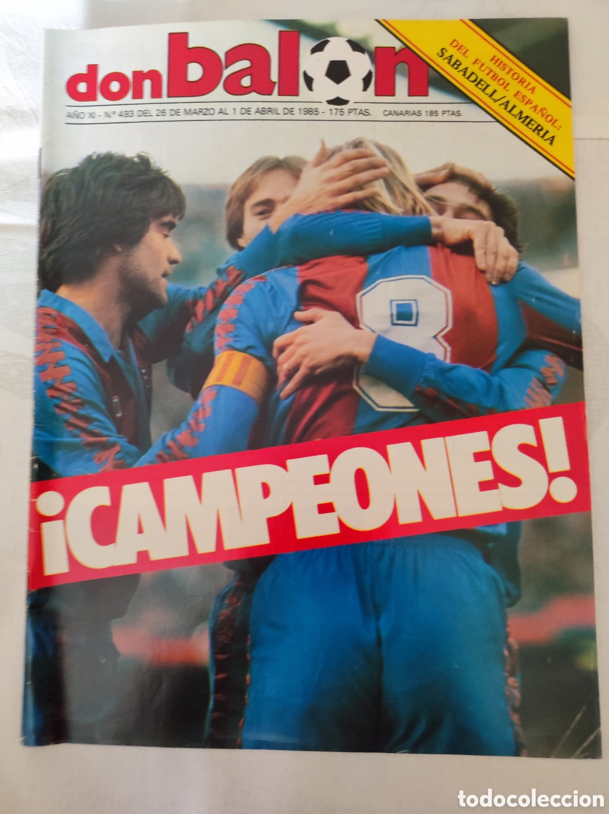 Collectionnisme sportif: DON BALON N&deg; 493 - CAMPEONES DE LIGA 1985