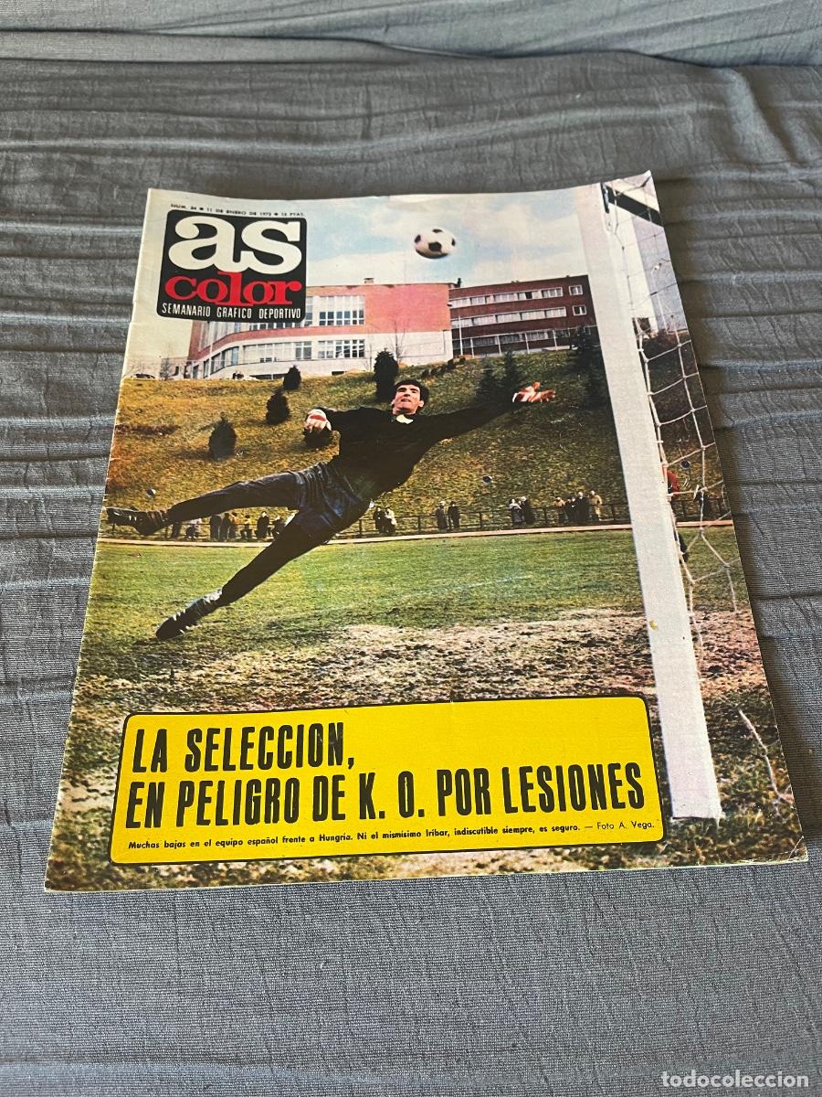 Coleccionismo deportivo: As color - N&ordm; 34 - Incluye p&oacute;ster del H&eacute;rcules 1972