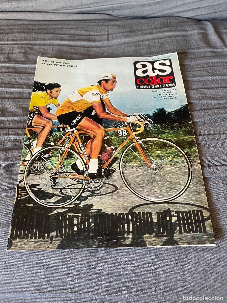 Coleccionismo deportivo: AS COLOR N&deg; 8 (1971). INCLUYE POSTER ATHLETIC CLUB BILBAO, OCA&Ntilde;A, DELANTEROS LIGA, CLYFFORD LUYK,...