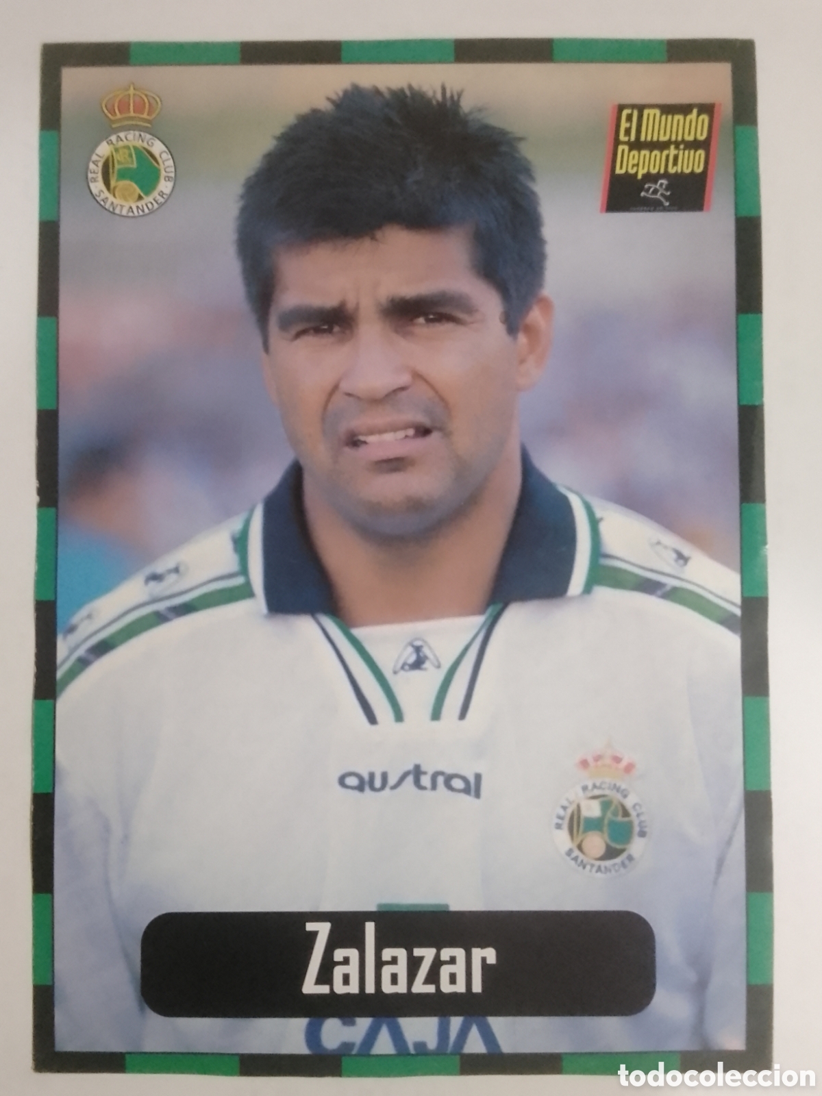 Coleccionismo deportivo: Lamina El Mundo Deportivo Colecci&oacute;n Racing n&deg; 3 Zalazar.