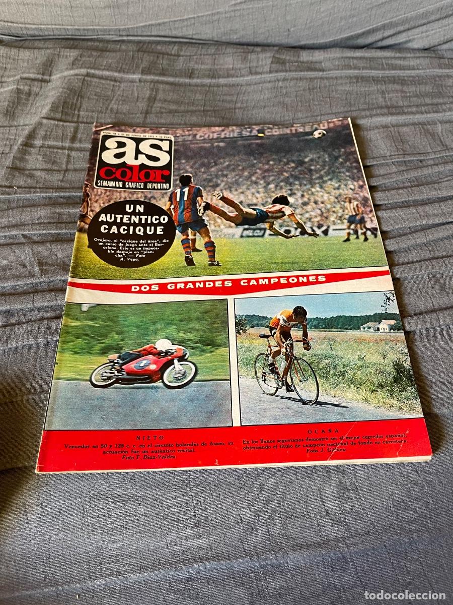 Coleccionismo deportivo: REVISTA AS COLOR N&ordm; 58 DE 1972 CON P&Oacute;STER