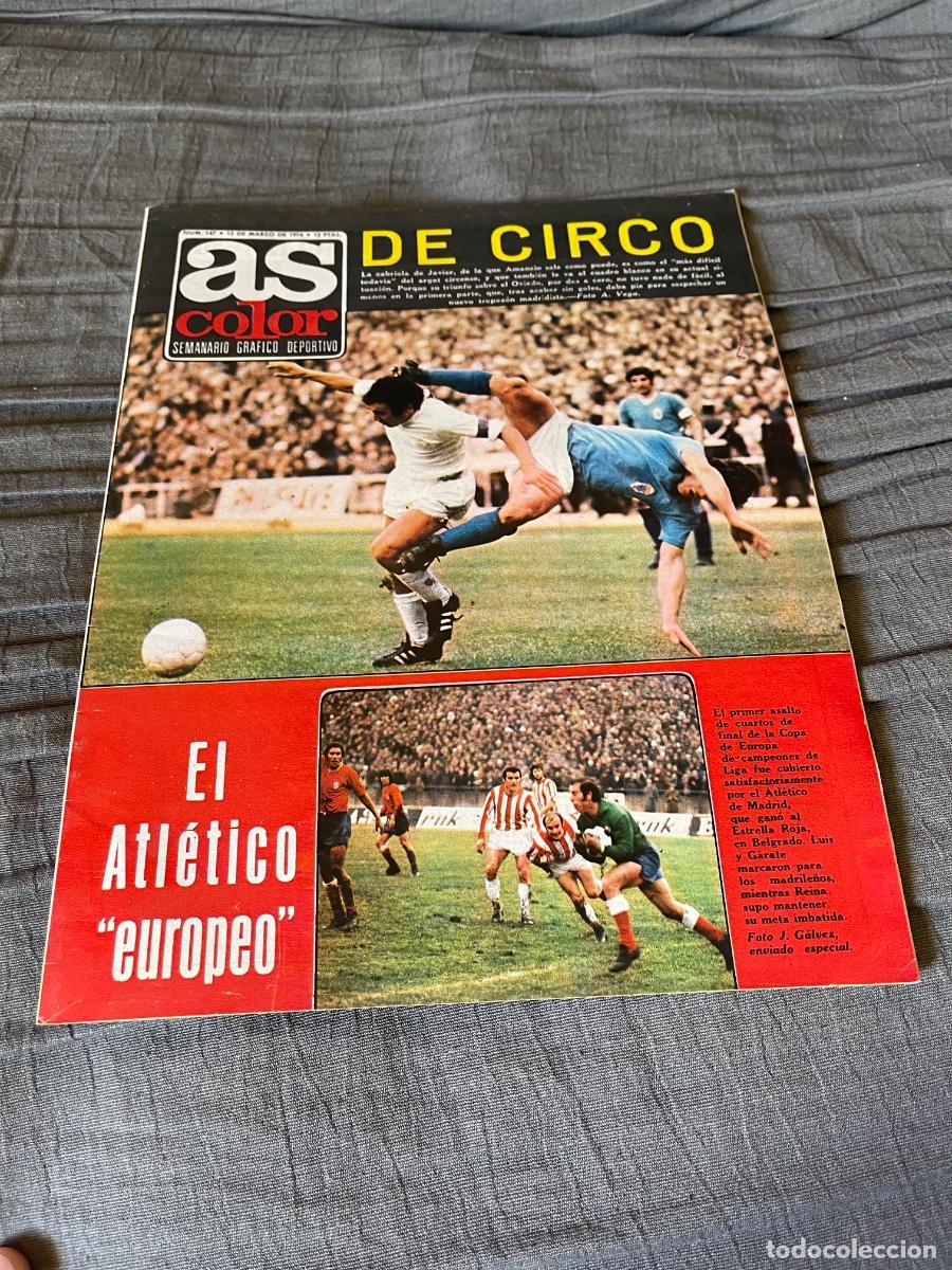 Coleccionismo deportivo: REVISTA PERIODICO AS COLOR N&ordm;147 NUMERO 147 CON POSTER - EL ATLETICO MADRID EUROPEO