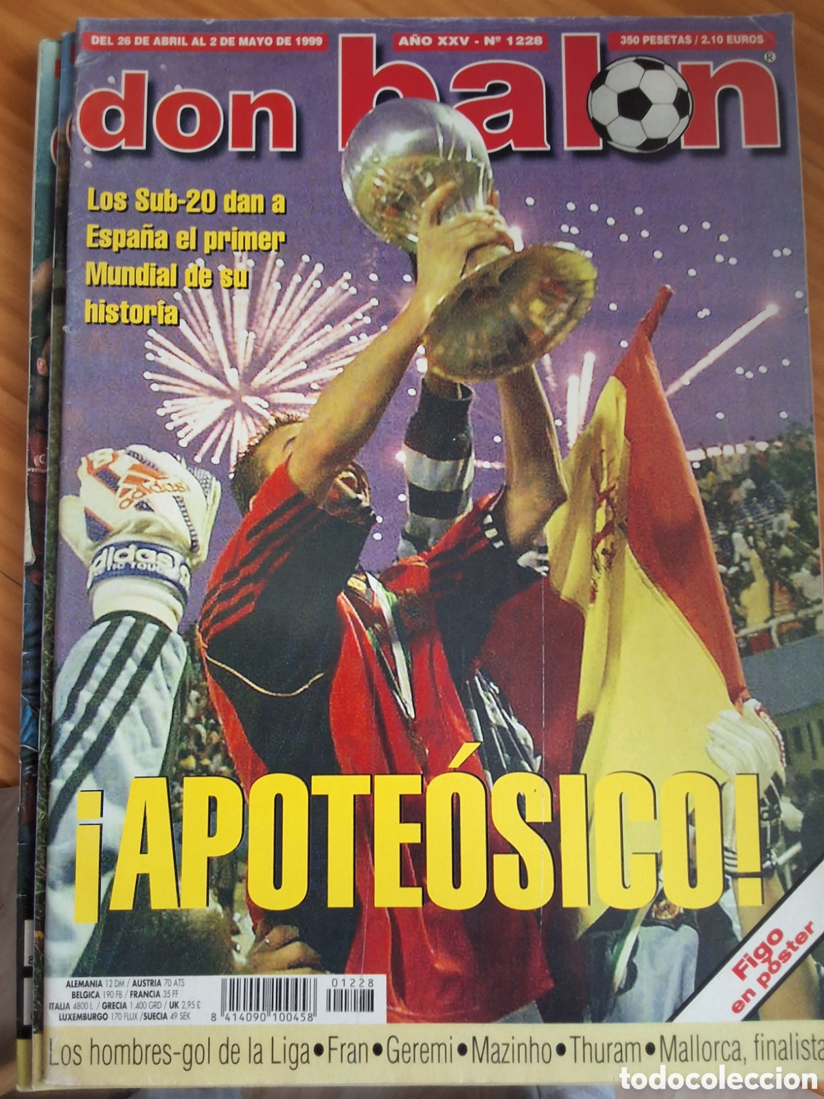 Coleccionismo deportivo: Don balon revista futbol 1228 a&ntilde;o (26/4/1999) incluye p&oacute;ster