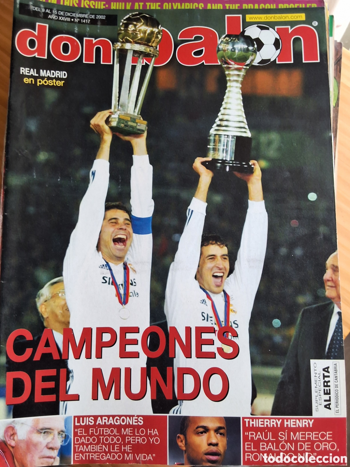 Collectionnisme sportif: Don balon revista futbol 1417 a&ntilde;o (9/12/2002) incluye p&oacute;ster