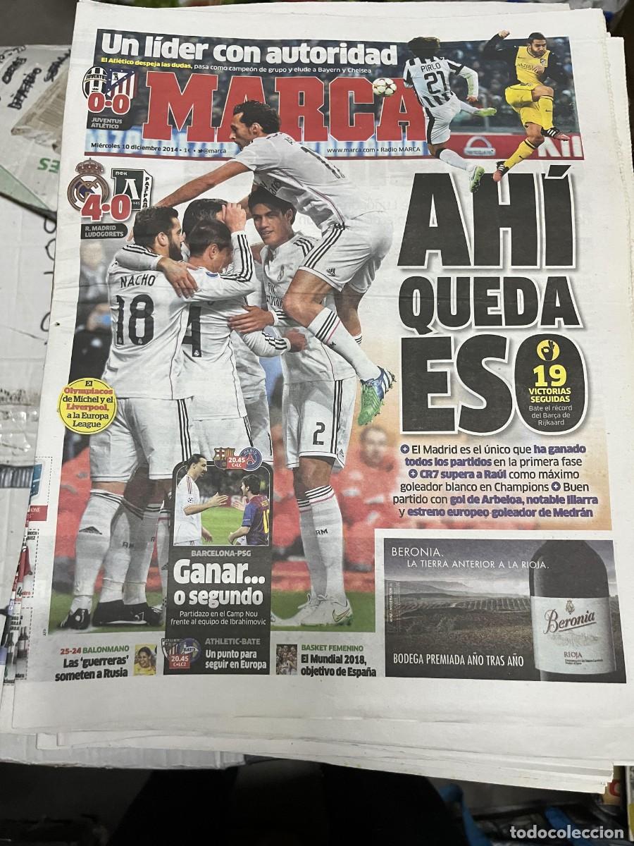 Collectionnisme sportif: MARCA (10-12-2014) REAL MADRID 4-0 LUDOGORETS JUVENTUS 0-0 ATLETICO MADRID