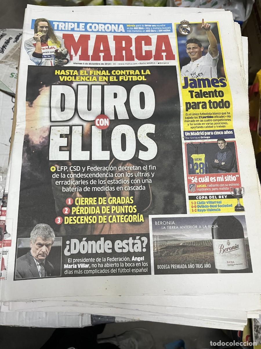Collectionnisme sportif: MARCA (5-12-2014) TRIPLE CORONA MIREIA BELMONTE MEDALLA DE ORO JAMES REAL MADRID LUCAS HERNANDEZ