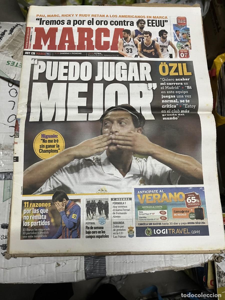 Coleccionismo deportivo: MARCA (3-2-2012) OZIL REAL MADRID ESPA&Ntilde;A USA BALONCESTO HIGUAIN MESSI
