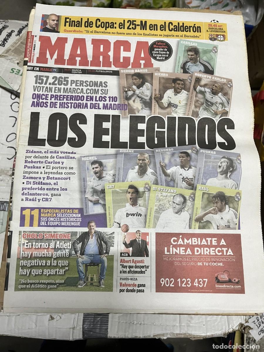 Coleccionismo deportivo: MARCA (7-3-2012) HOY CHAMPIONS BARCELONA BAYERN MUNCHEN REAL MADRID CHOLO SIMEONE