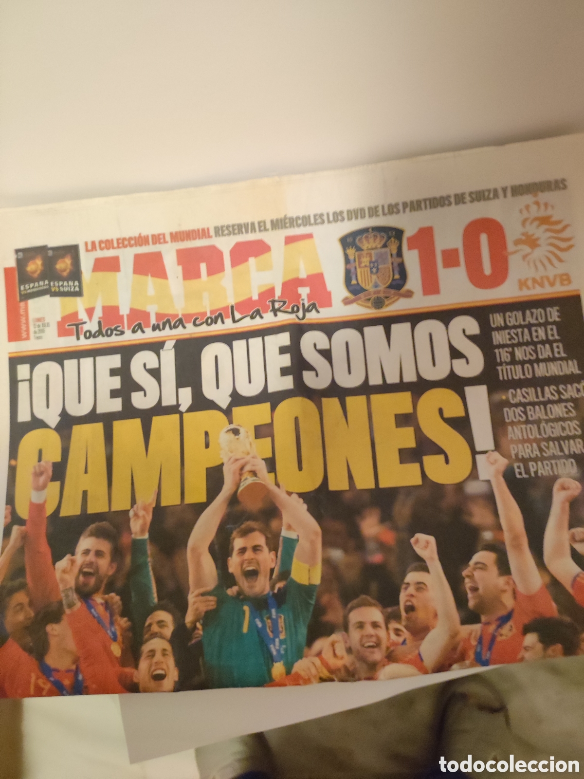 Coleccionismo deportivo: Peri&oacute;dico Marca . Espa&ntilde;a Campeona