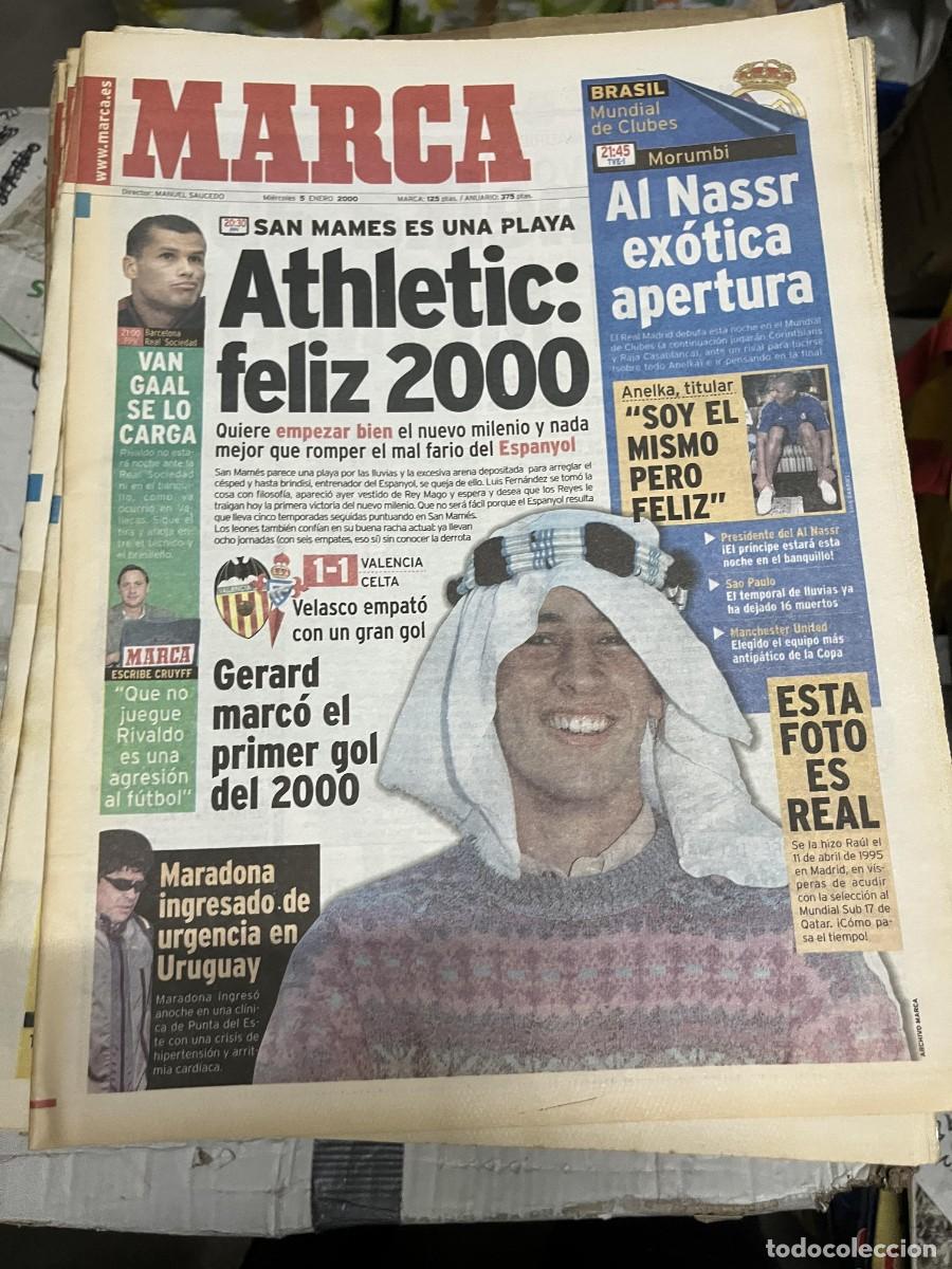 Coleccionismo deportivo: MARCA (5-1-2000) HOY MUNDIAL CLUBES REAL MADRID SAO PAULO RAUL GONZALEZ JORNADA LIGA