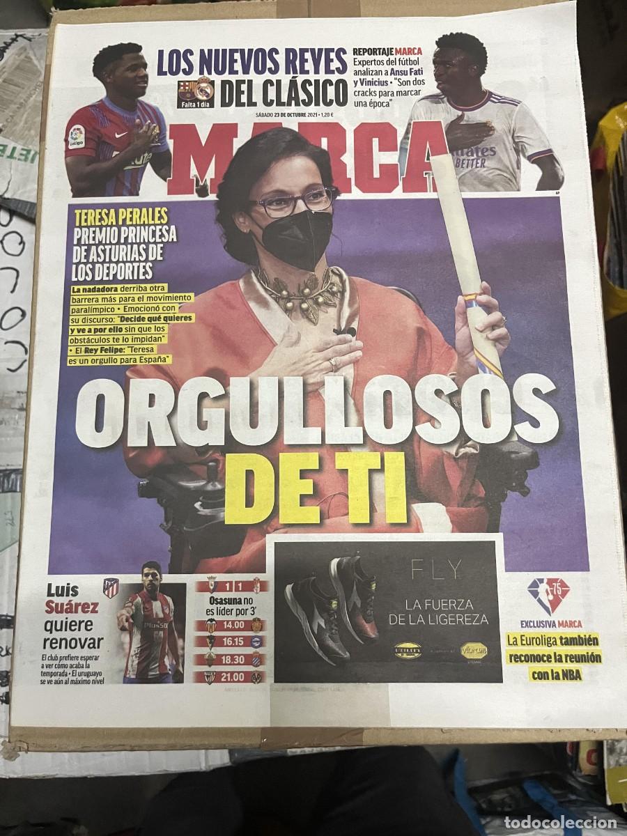 Coleccionismo deportivo: MARCA (23-10-2021) TERESA PERALES PREMIO PRINCESA DE ASTURIAS DE LOS DEPORTES LUIS SUAREZ