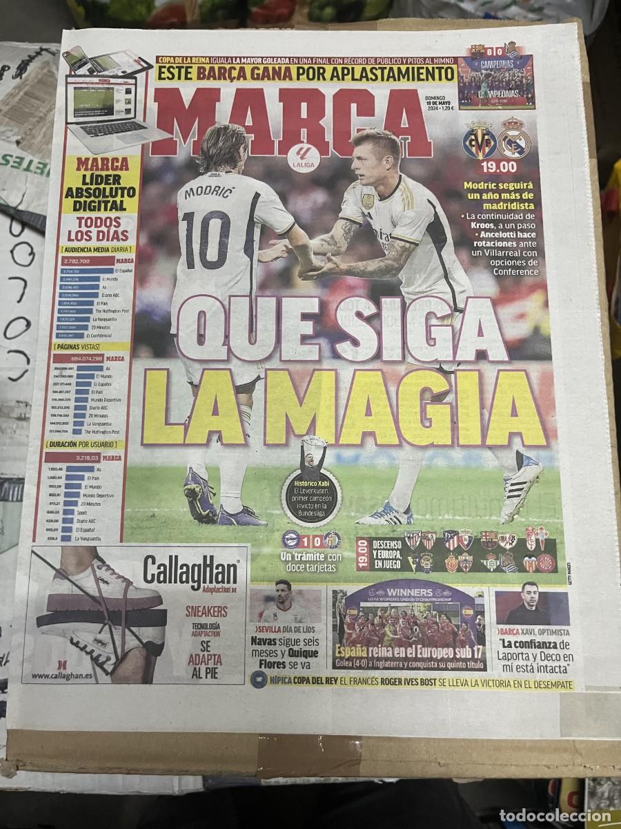Coleccionismo deportivo: MARCA (19-5-2024) KROOS MODRIC RENOVACION REAL MADRID VILLARREAL JORNADA LIGA ALAVES 1-0 GETAFE