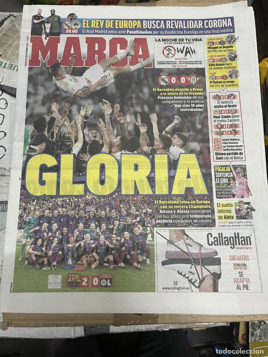 Coleccionismo deportivo: MARCA (26-5-2024) HOMENAJE DESPEDIDA KROOS REAL MADRID 0-0 BETIS BALONCESTO PANATHINAIKOS