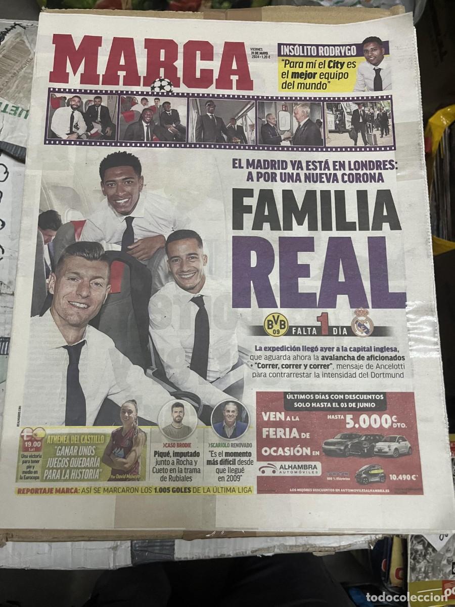 Coleccionismo deportivo: MARCA (31-5-2024) FINAL UEFA CHAMPIONS LEAGUE REAL MADRID BORUSSIA DORTMUND RODRYGO