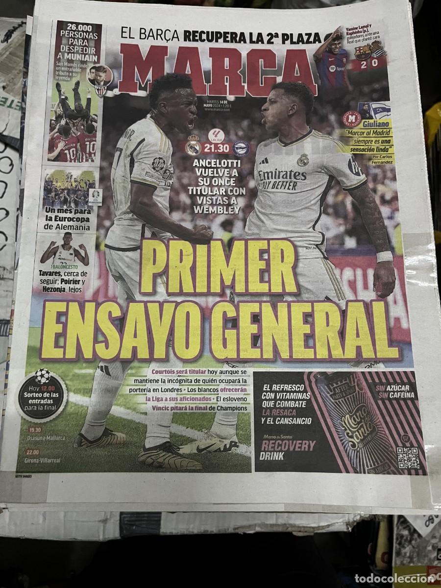 Coleccionismo deportivo: MARCA (14-5-2024) JORNADA LIGA REAL MADRID ALAVES DESPEDIDA MUNIAN ATHLETIC BILBAO