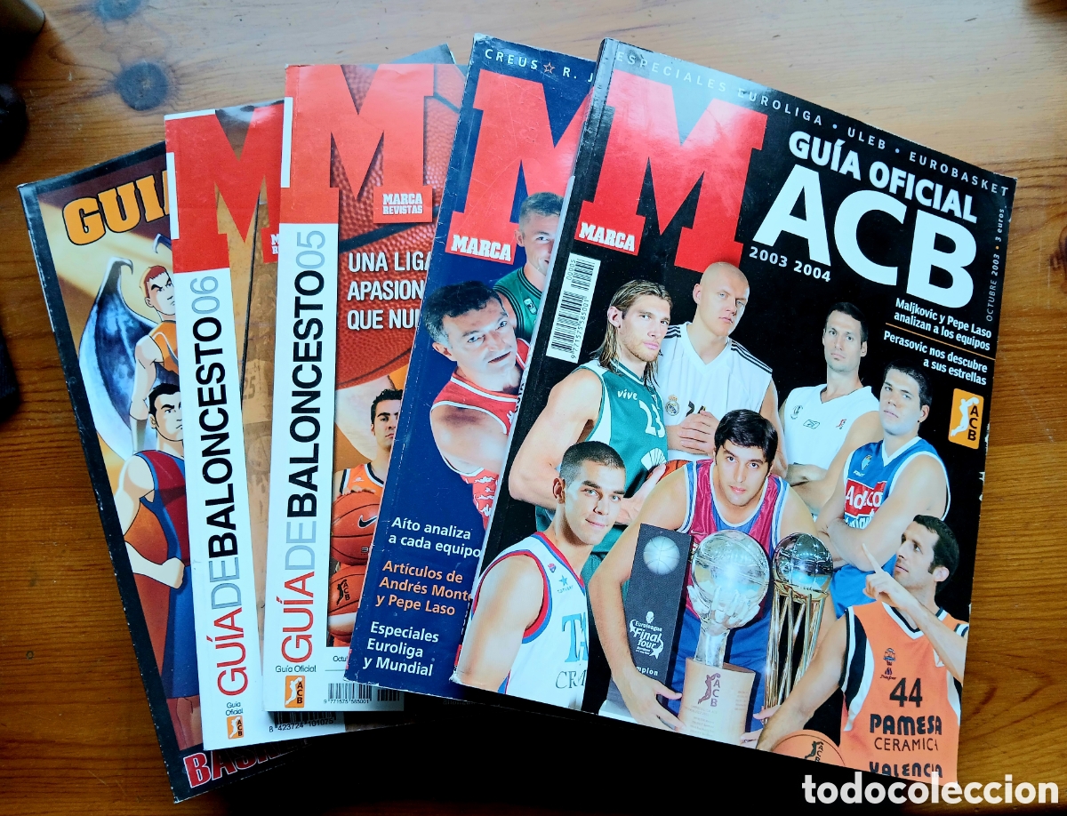 Coleccionismo deportivo: Colecci&oacute;n gu&iacute;as Marca ACB siglo XXI