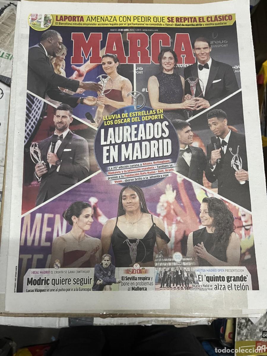 Coleccionismo deportivo: MARCA (23-4-2024) LAPORTA EL CLASICO OSCAR DEL DEPORTE MODRIC SEVILLA 2-1 MALLORCA