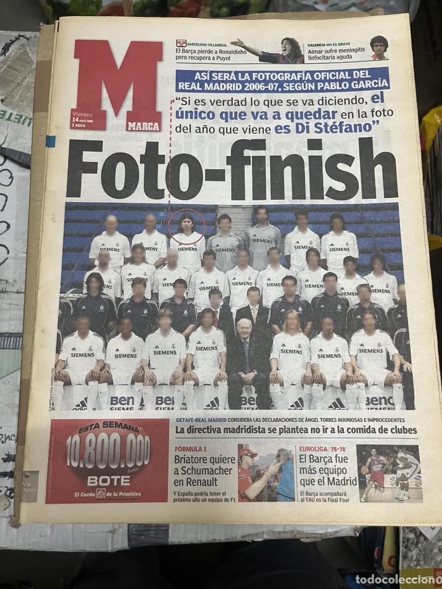 Colecionismo desportivo: MARCA (14-4-2006) CELEBRACION CAMPEON FINAL COPA DEL REY ESPANYOL ESPA&Ntilde;OL REAL MADRID PLANTILLA