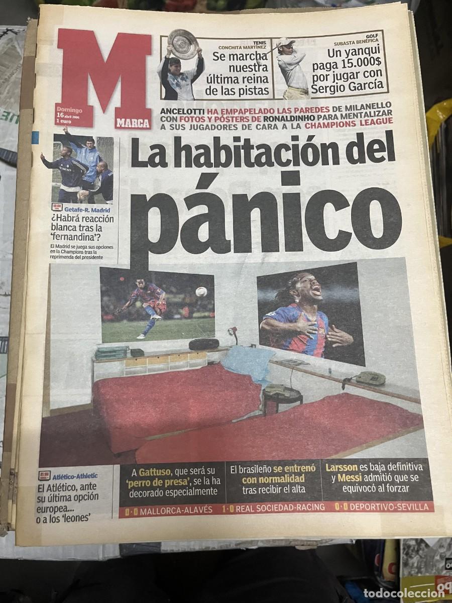Collectionnisme sportif: MARCA (16-4-2006) DESPEDIDA CONCHITA MARTINEZ SERGIO GARCIA GETAFE REAL MADRID JORNADA LIGA