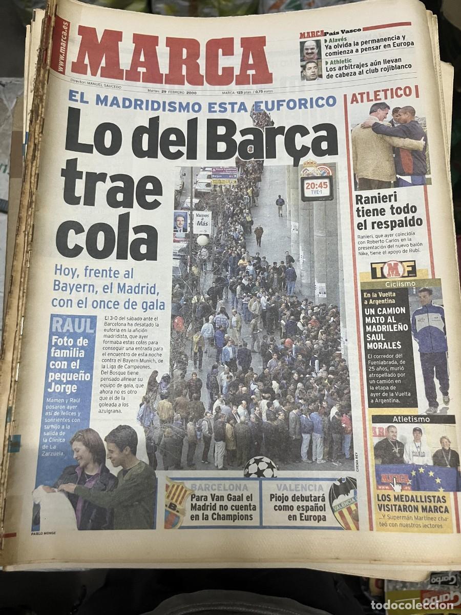 Coleccionismo deportivo: MARCA (29-2-2000) HOY REAL MADRID BAYERN MUNCHEN RANIERI ATLETICO