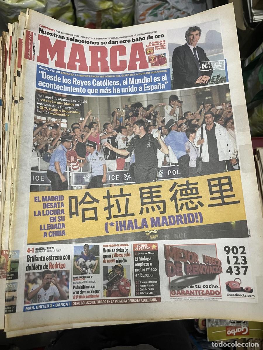 Coleccionismo deportivo: MARCA (1-8-2011) CAMPEON EUROPEO SUB17 FUTBOL FEMENINO ESPA&Ntilde;A BALONCESTO SUB16 MUNDIAL VILLAR