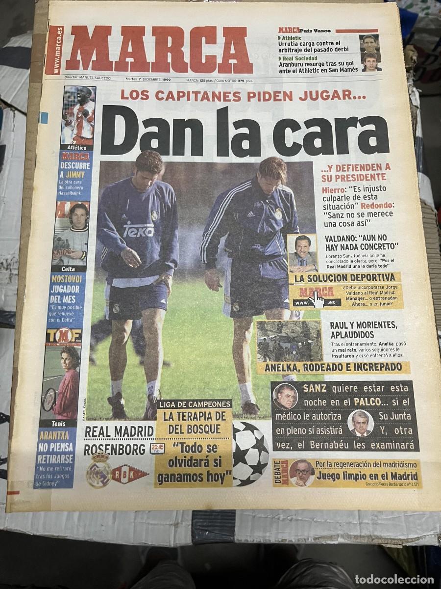 Sammelleidenschaft Sport: MARCA (7-12-1999) FERNANDO HIERRO REDONDO REAL MADRID MOSTOVOI CELTA HASSELBAINK ARANTXA VICARIO