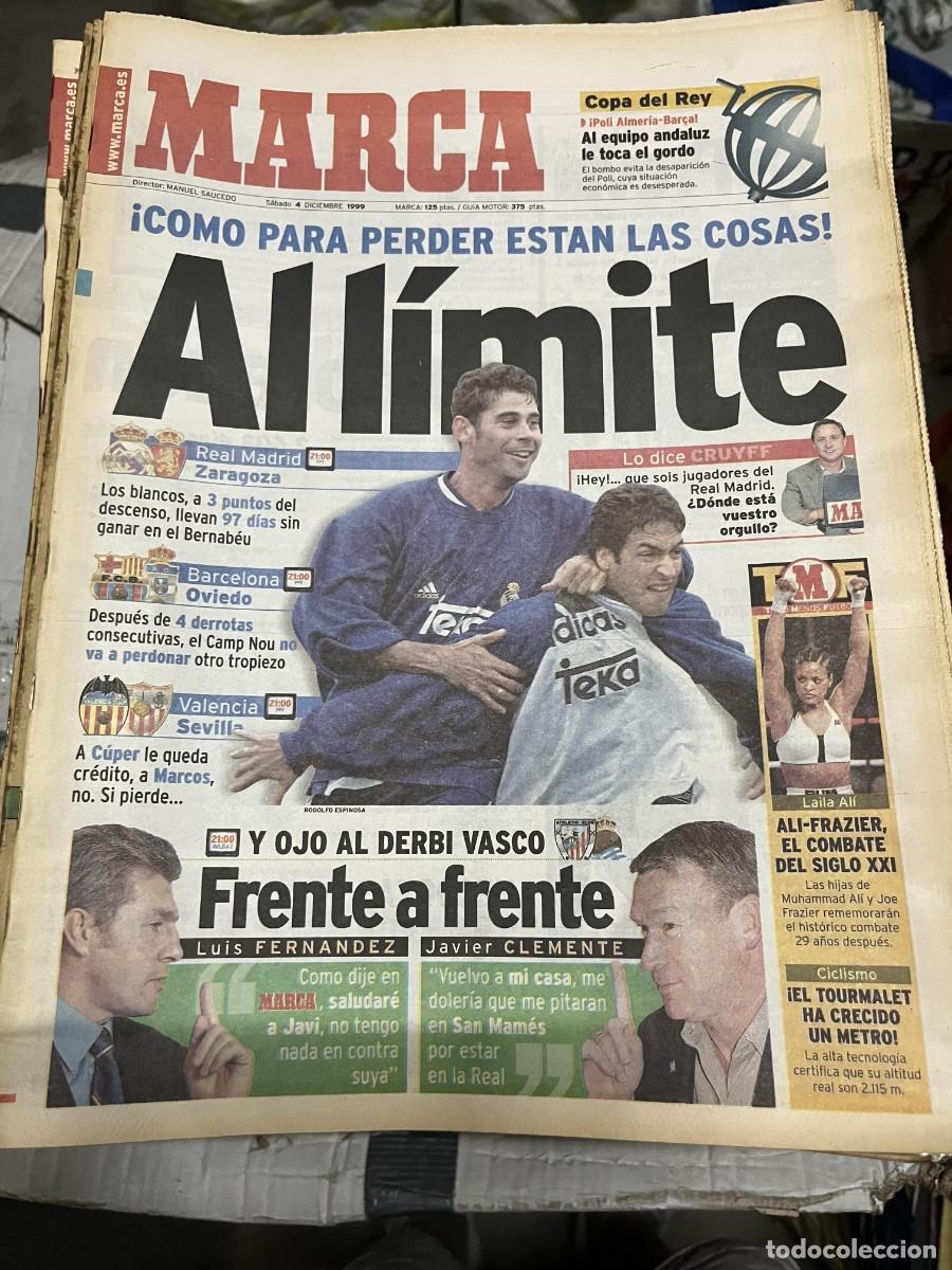 Coleccionismo deportivo: MARCA (4-12-1999) ATHLETIC BILBAO REAL SOCIEDAD VALENCIA SEVILLA LAILA ALI FRAZIER BOXEO
