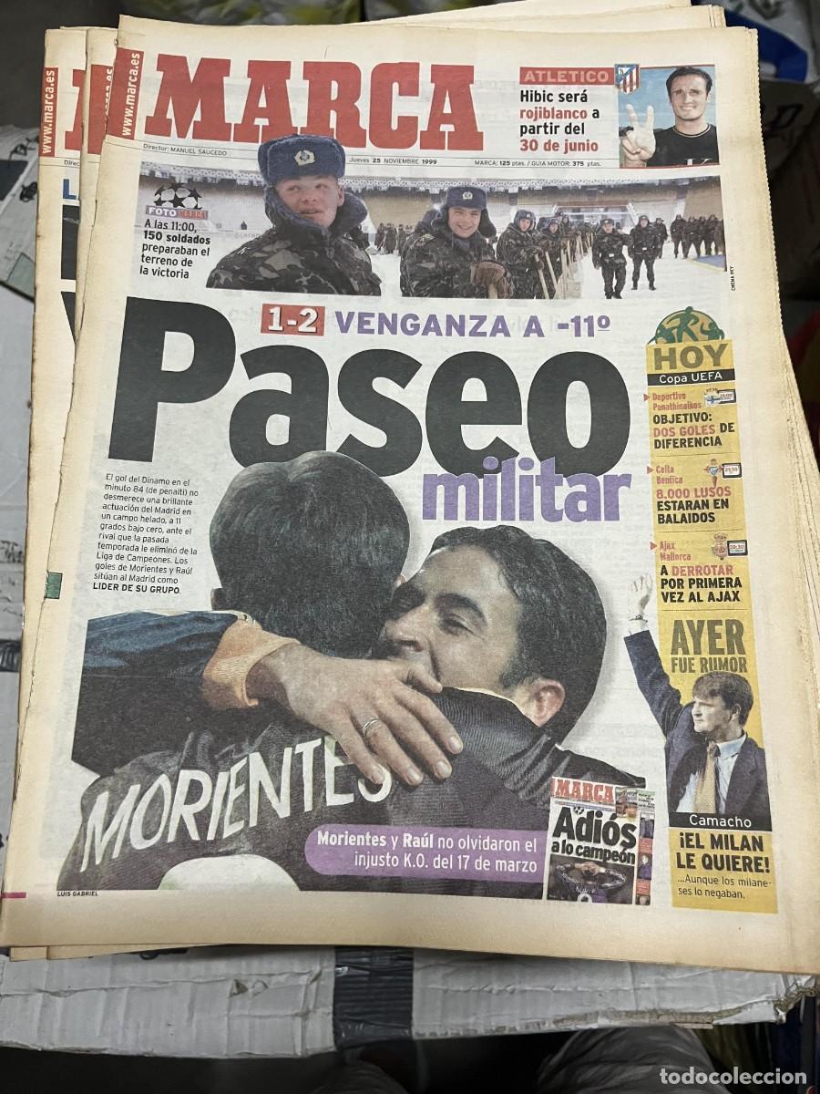 Coleccionismo deportivo: MARCA (25-11-1999) CHAMPIONS DINAMO KIEV 1-2 REAL MADRID HIBIC ATLETICO