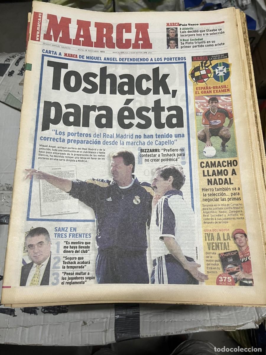 Coleccionismo deportivo: MARCA (9-11-1999) SELECCION ESPA&Ntilde;OLA ESPA&Ntilde;A BRASIL BIZZARRI CAMACHO NADAL LORENZO SANZ