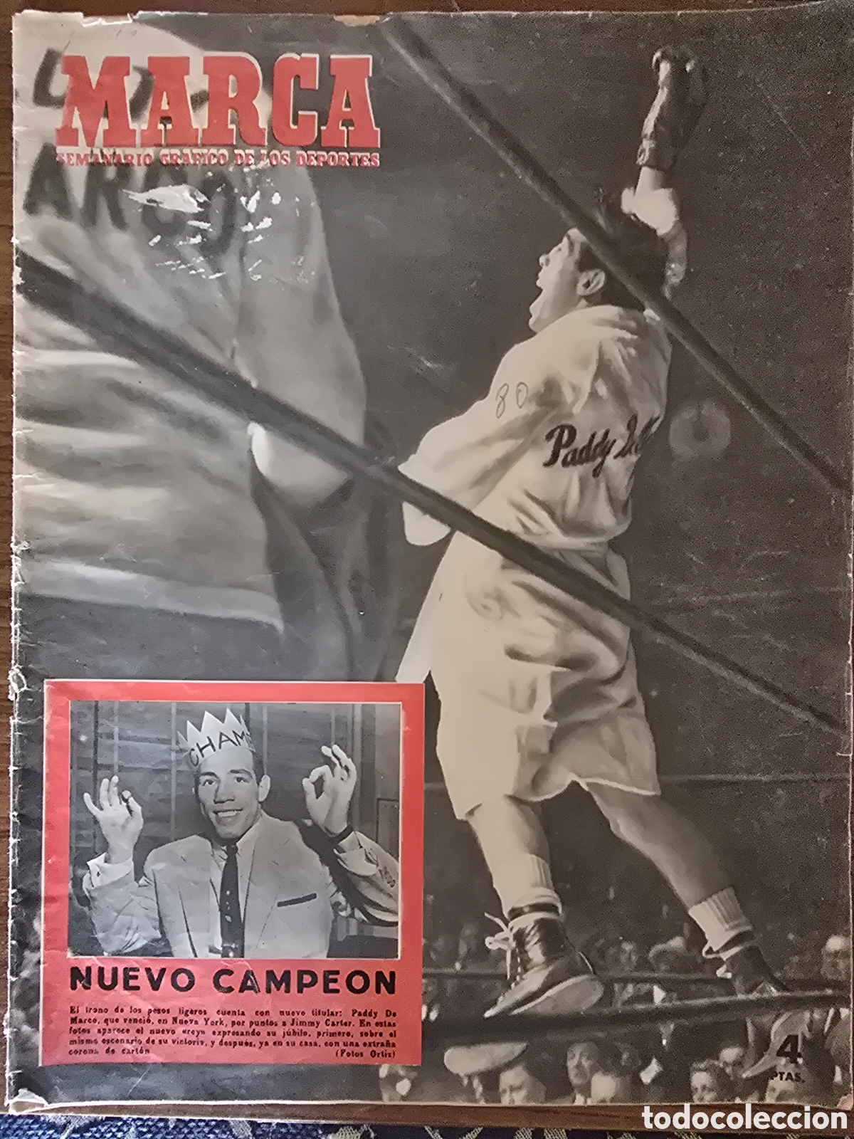 Coleccionismo deportivo: MARCA NUMERO 590,SEMANARIO GRAFICO DE LOS DEPORTES(MANUEL FERN&Aacute;NDEZ CUESTA)