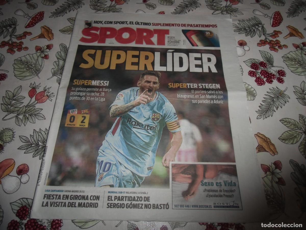 Coleccionismo deportivo: Peri&oacute;dico SPORT n&ordm; 13.712, 29-10-2017. Athletic 0 - F&uacute;tbol Club Barcelona 2. Ver fotos adicionales