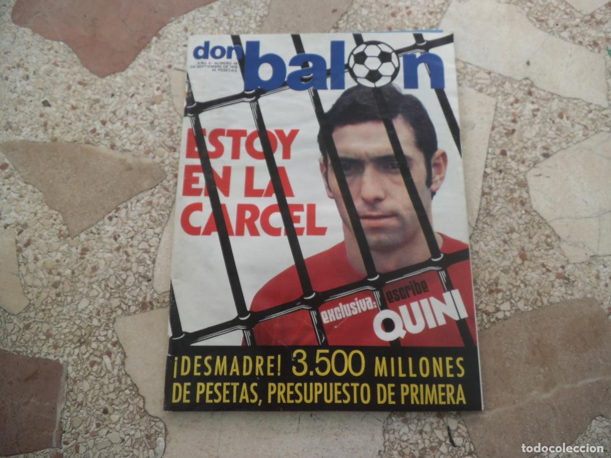 Coleccionismo deportivo: don balon n&ordm; 49, exclusiva quini kempes, entrenadores al borde del infarto,