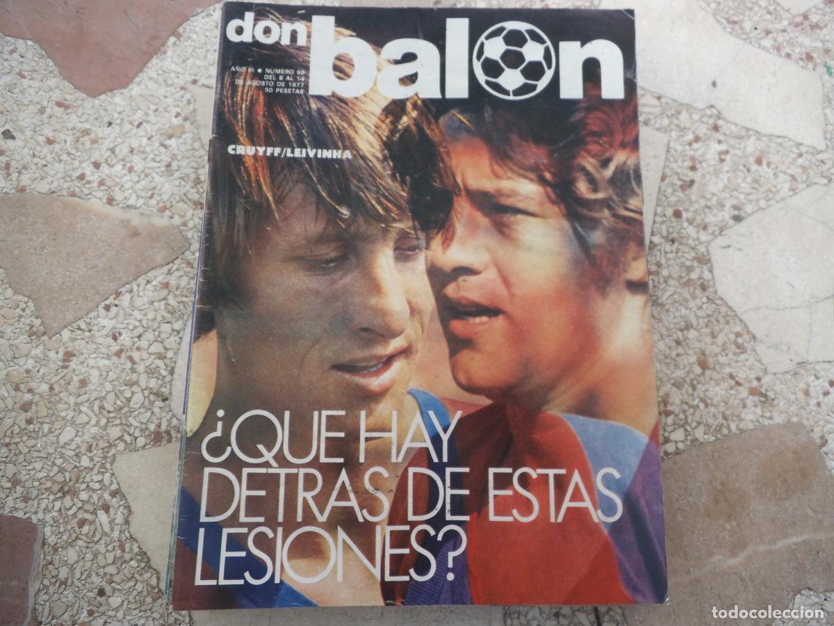 Coleccionismo deportivo: don balon n&ordm; 96,1977, cruyff / leivinha, diarte,, manolo orantes, franz beckenbauer, ramon mendoza