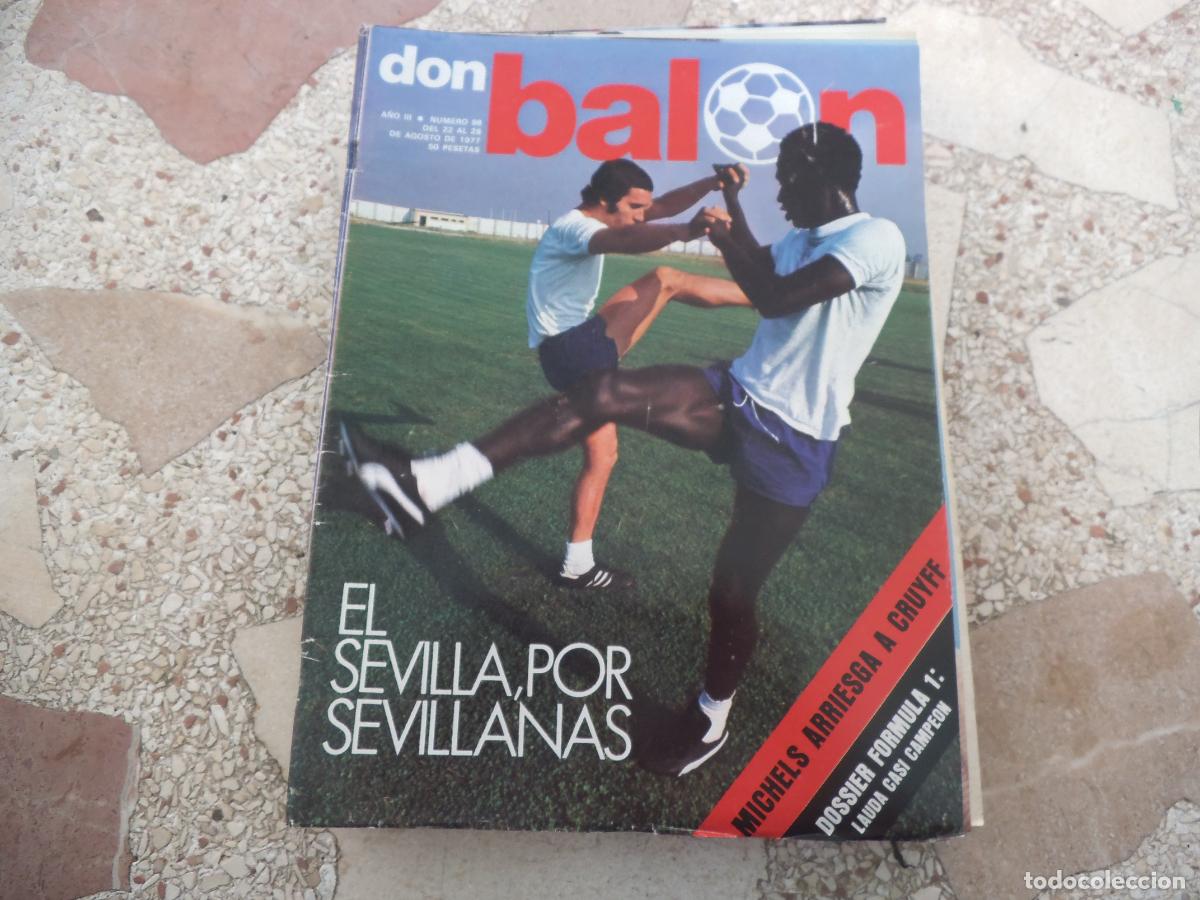Coleccionismo deportivo: don balon n&ordm; 98, 1977, wolf-pirri-stielike, dossier formula -1, capon, biri-biri
