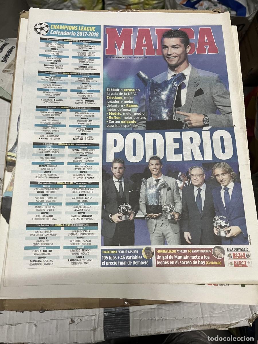 Coleccionismo deportivo: MARCA (25-8-2017) GALA UEFA CAMPEON MEJOR JUGADOR CRISTIANO RONALDO MODRIC SERGIO RAMOS