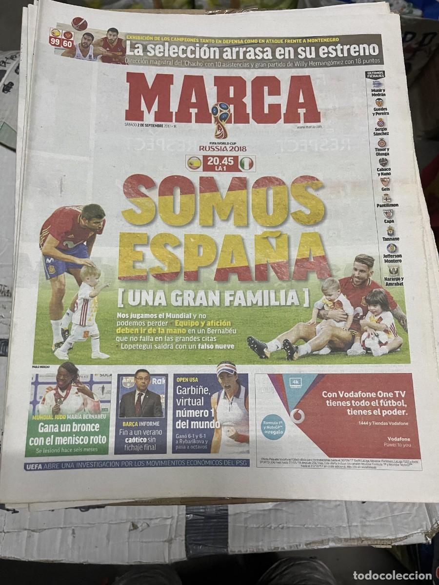 Coleccionismo deportivo: MARCA (2-9-2017) MUNDIAL RUSIA HOT ESPA&Ntilde;A SELECCION ESPA&Ntilde;OLA ITALIA