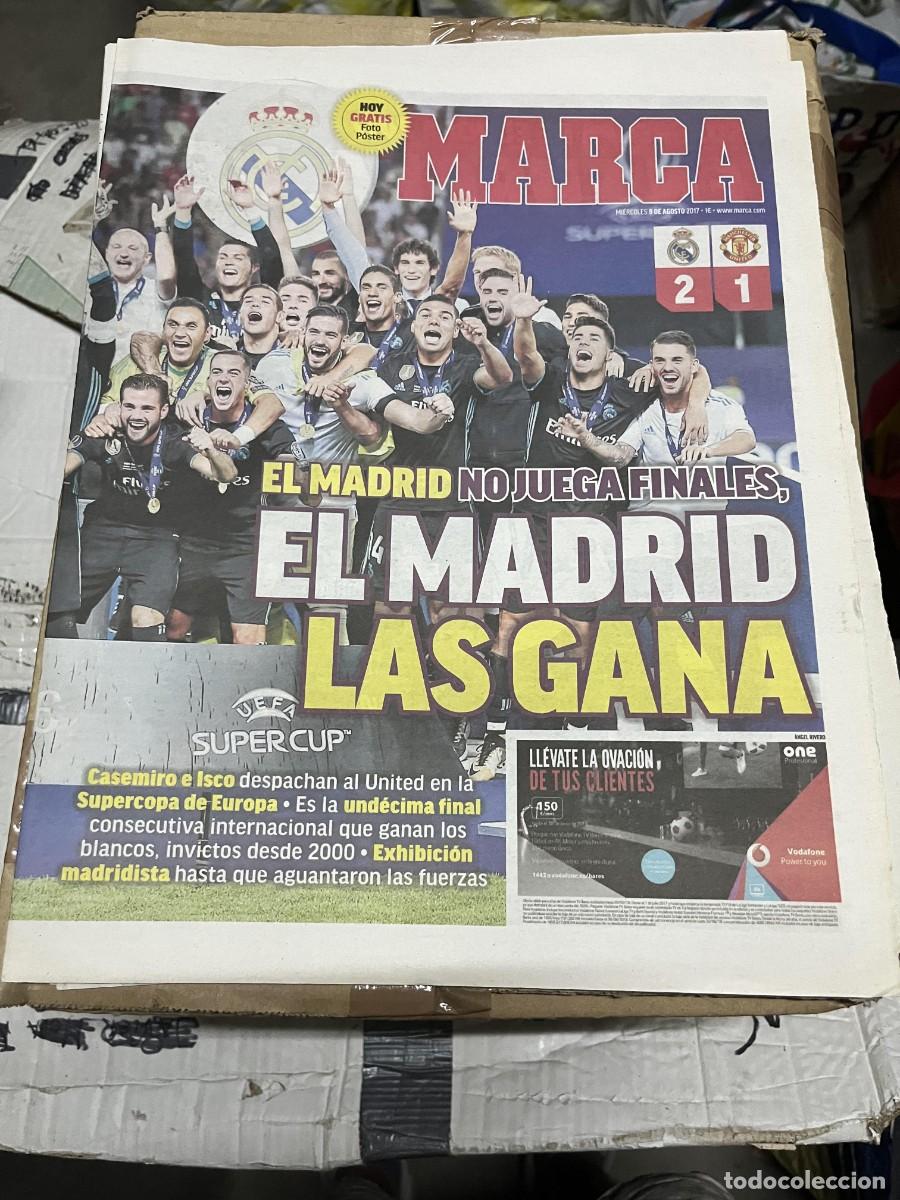Coleccionismo deportivo: MARCA (9-8-2017) CAMPEON SUPERCOPA EUROPA REAL MADRID 2-1 MANCHESTER UNITED