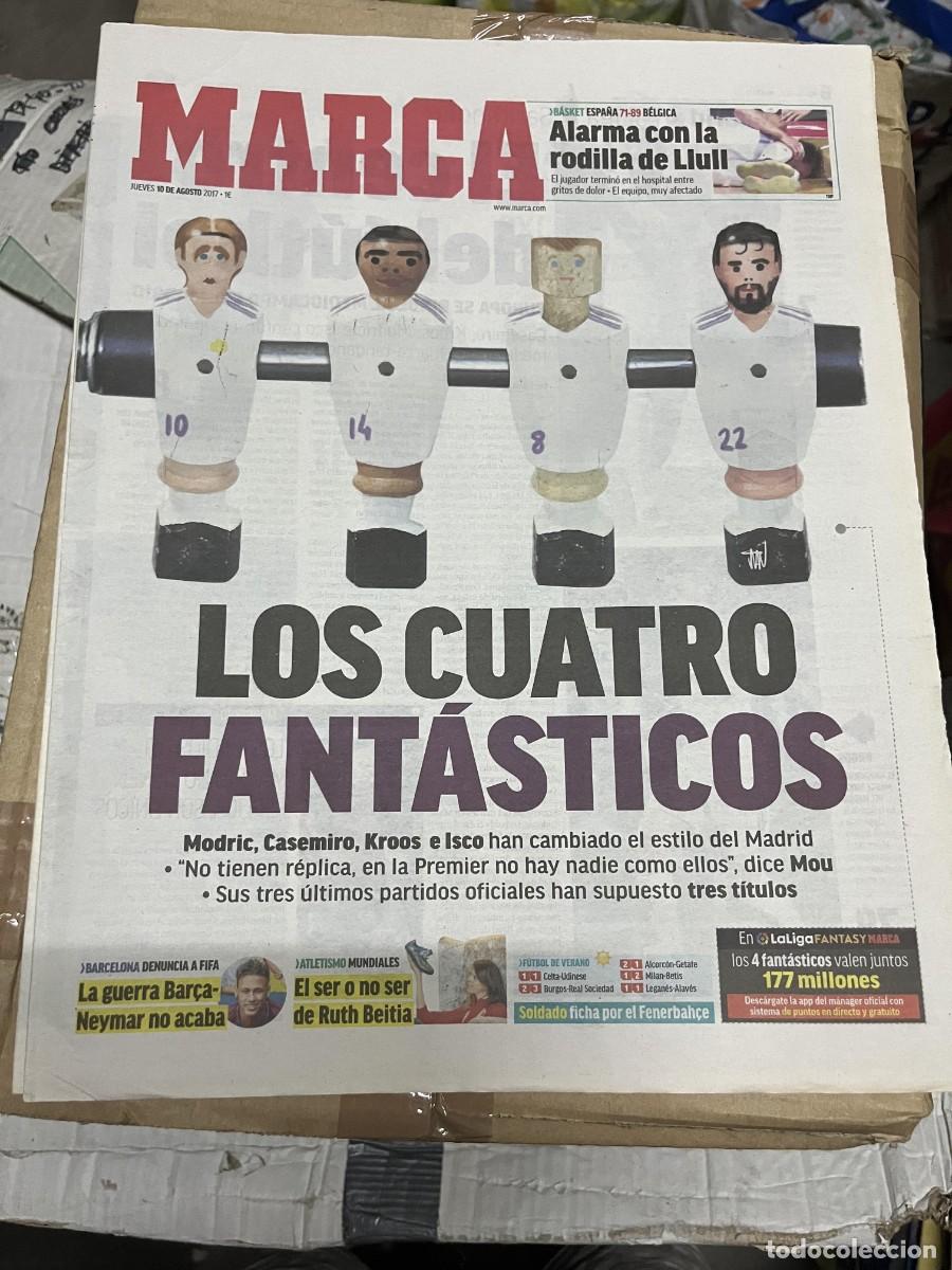 Coleccionismo deportivo: MARCA (10-8-2017) REAL MADRID MODRIC CASEMIRO KROOS ISCO MOURINHO