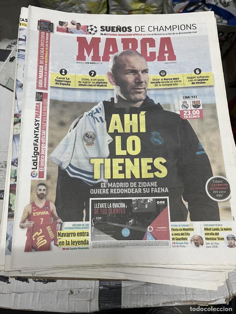Coleccionismo deportivo: MARCA (16-8-2017) HOY FINAL SUPERCOPA ESPA&Ntilde;A REAL MADRID BARCELONA ISTANBUL BASAKSEHIR SEVILLA