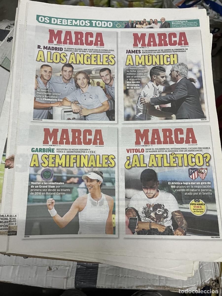 Coleccionismo deportivo: MARCA (12-7-2017) VITOLO FICHAJE ATLETICO MADRID TENIS GARBI&Ntilde;E JAMES REAL MADRID A LOS ANGELES