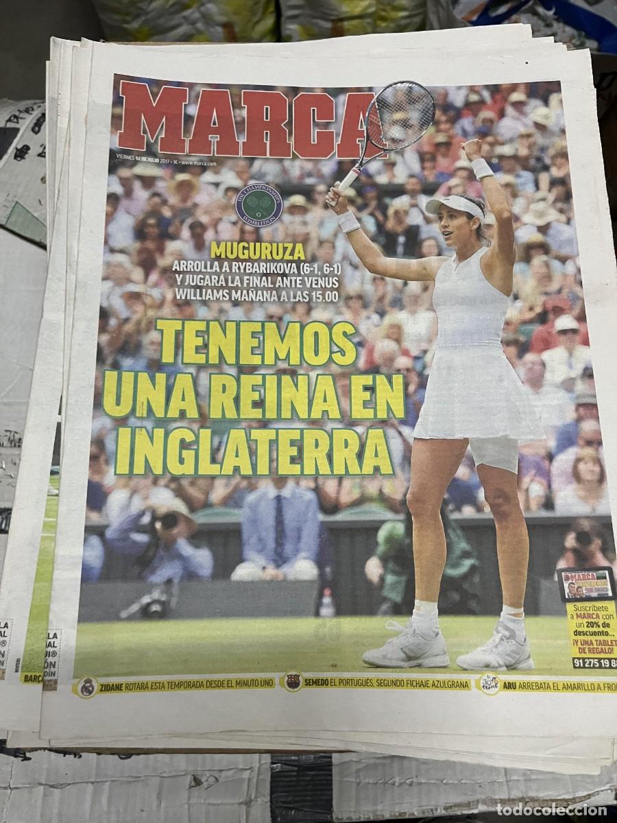 Coleccionismo deportivo: MARCA (14-7-2017) FINAL TENIS WIMBLEDON GARBI&Ntilde;E MUGURUZA RYBARIKOVA