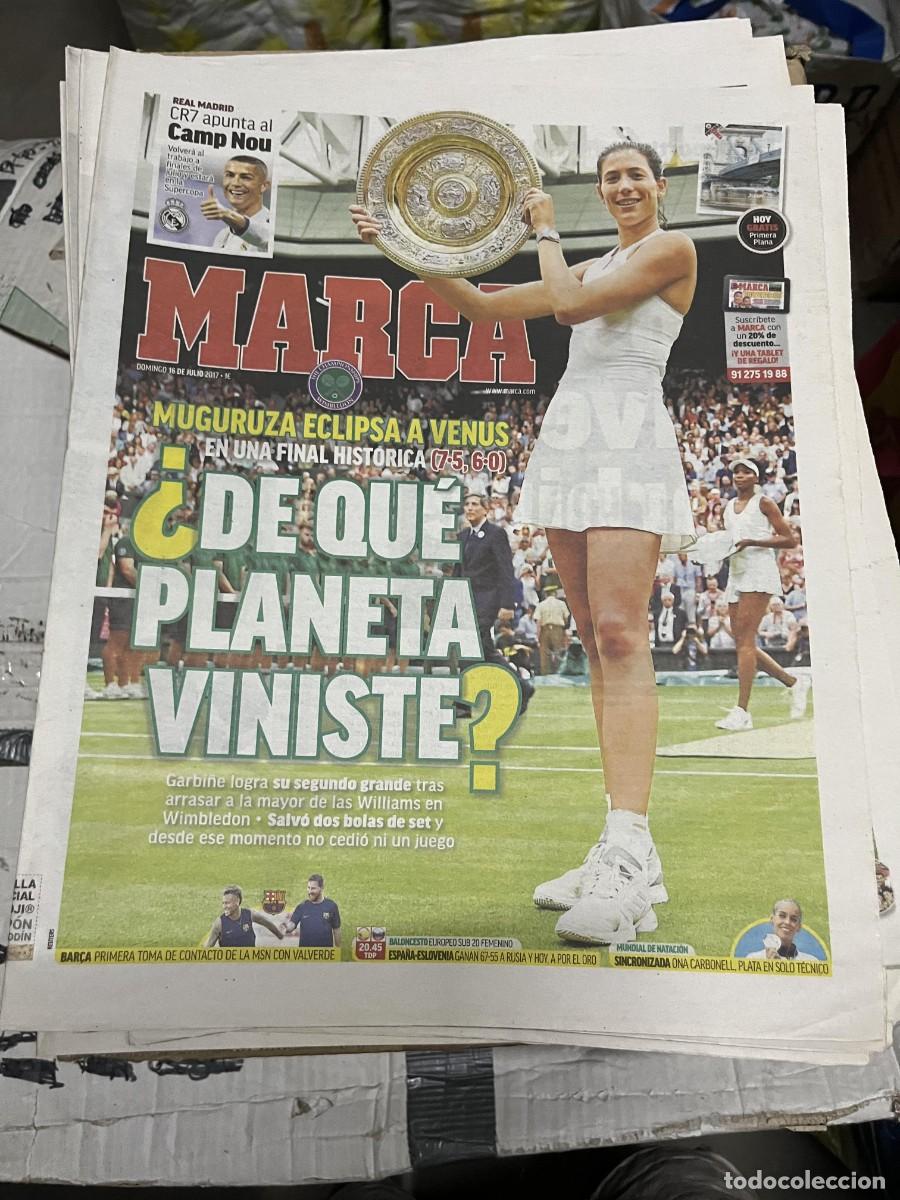 Coleccionismo deportivo: MARCA (16-7-2017) FINAL CAMPEONA WIMBLEDON TENIS GARBI&Ntilde;E MUGURUZA VENUS WILLIAMS