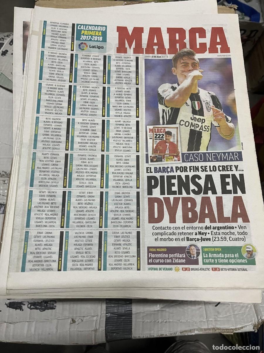 Coleccionismo deportivo: MARCA (22-7-2017) CASO NEYMAR FICHAJE PSG BARCELONA DYBALA FLORENTINO PEREZ ZIDANE