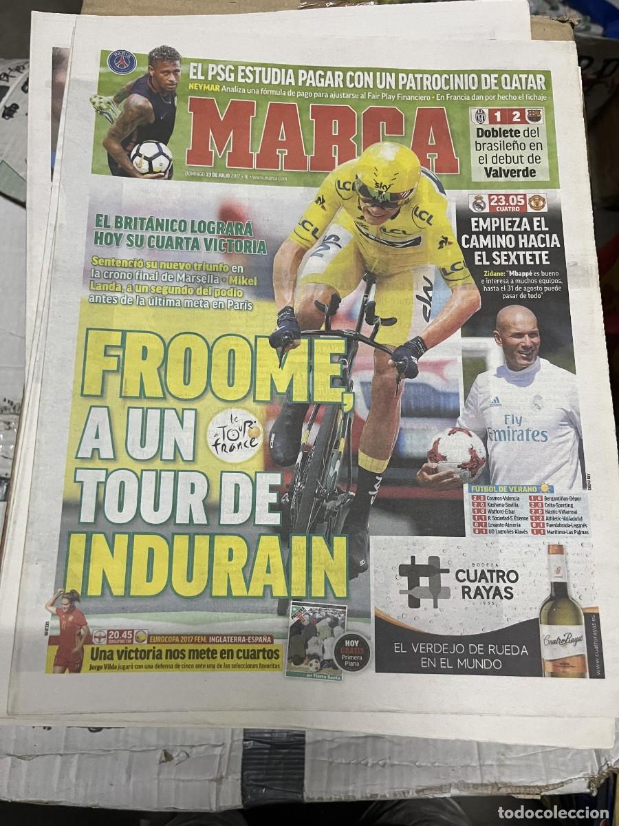 Coleccionismo deportivo: MARCA (23-7-2017) CAMPEON TOUR FRANCIA FROOME CICLISMO REAL MADRID MANCHESTER UNITED