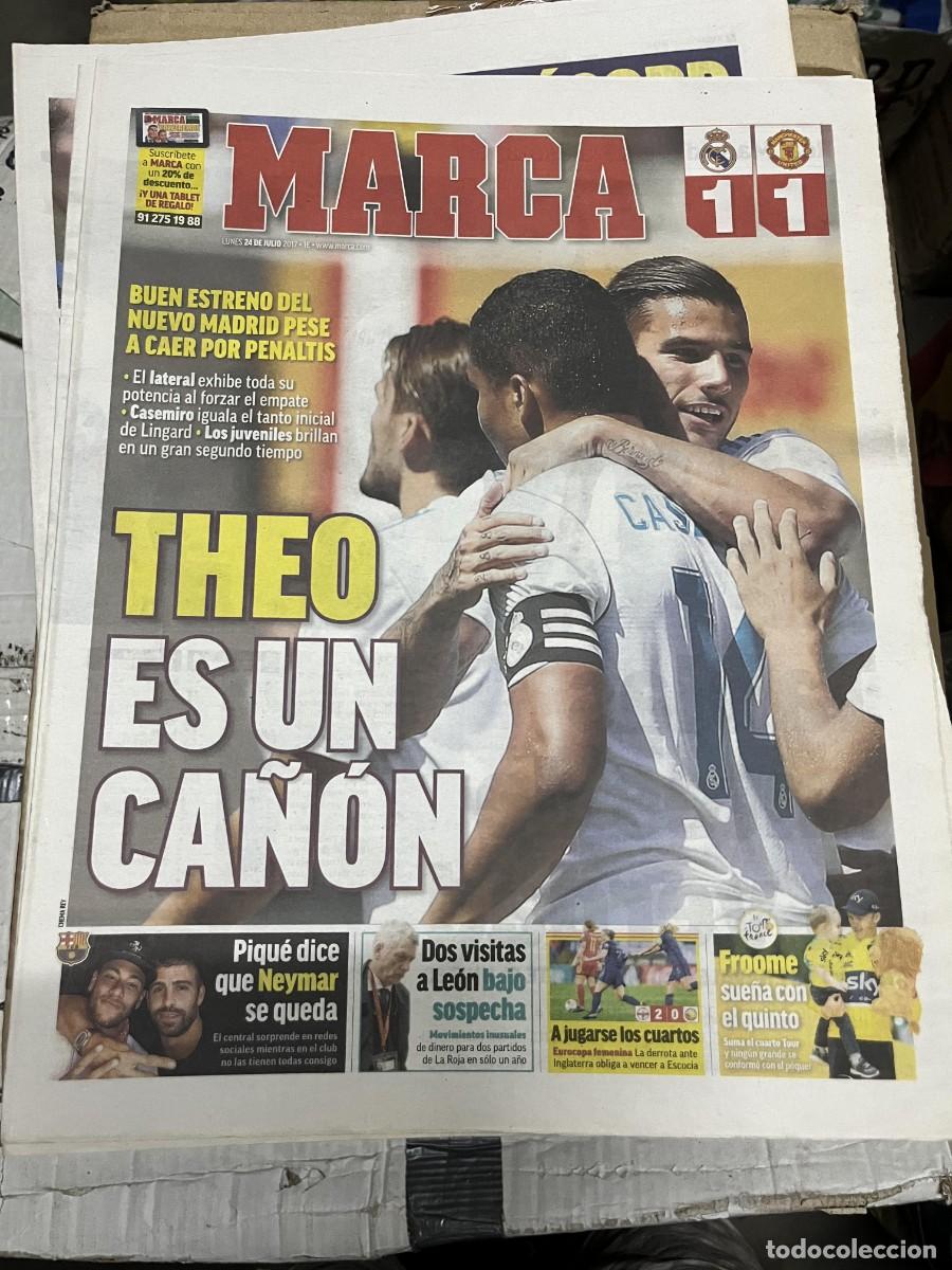 Coleccionismo deportivo: MARCA (24-7-2017) CAMPEON TOUR FRANCIA FROOME CICLISMO REAL MADRID 1-1 MANCHESTER UNITED THEO